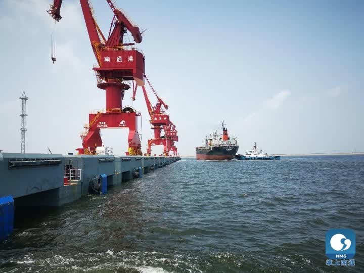 鏖戰三伏天，呂四起步港區開港7個月迎來第45艘外輪